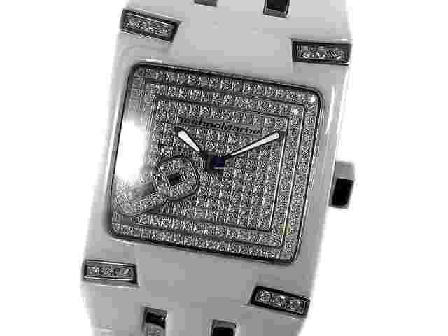 Technomarine
                           
                                 Square Women's 308002 BlackSnow Mini Diamond White
