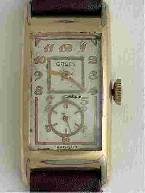 Gruen Curvex
                           
                                 Doctors Medical Duo-Dial TechnoQuadron Movement Cal.877S Rolex300 Curvex Gold Capped Swiss