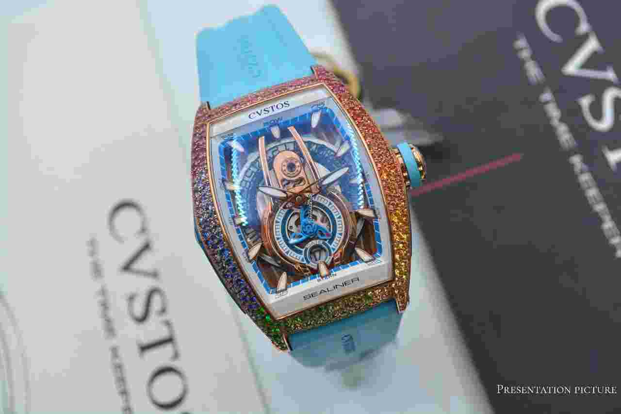 Cvstos
                           
                                 Sealiner PS Bicolor 5N Red Gold 41mm Rainbow Snow Setting NEW Ref: C00103.4125003