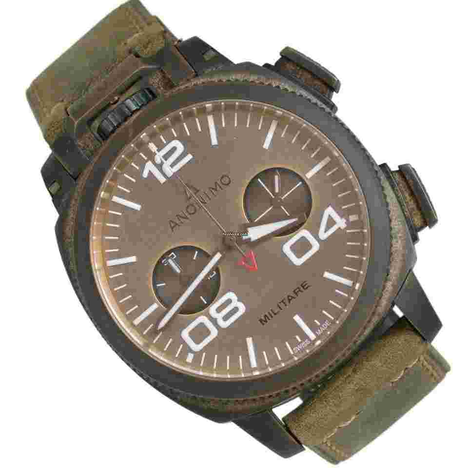 Anonimo Militare
                           
                                 Chronograph Military Italian Alpine Bronze dial Full Set 2018’s