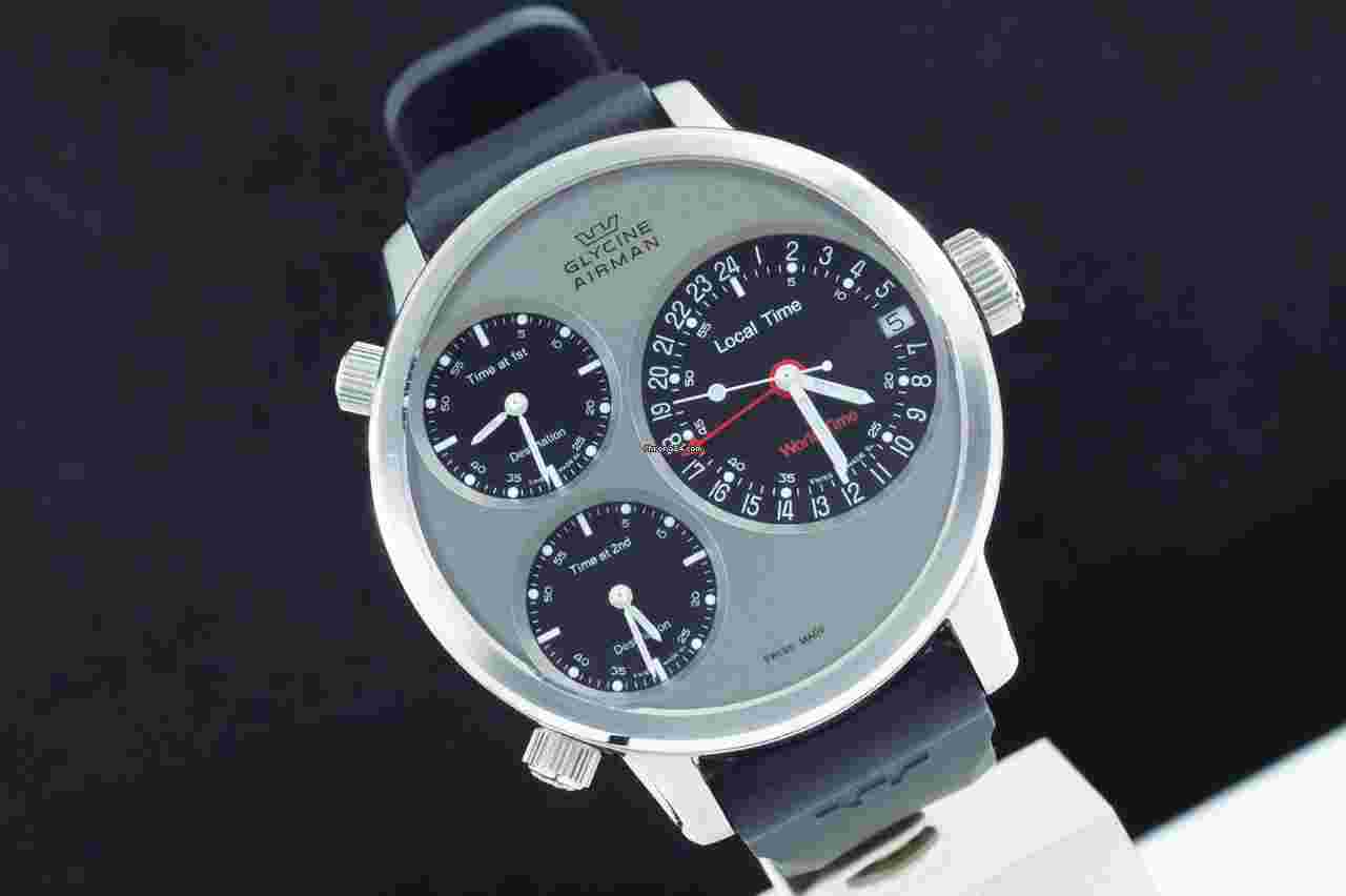 Glycine Airman
                           
                                 Worldtime (4-Time Zones GMT)