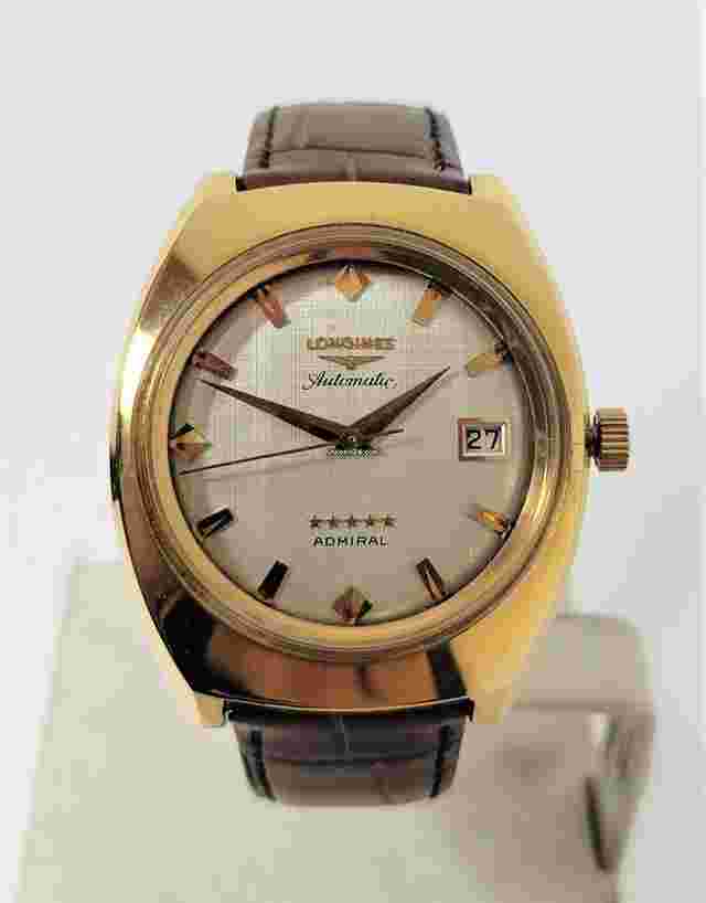 Longines Admiral
                           
                                 Vintage 18k GP 5 Star ADMIRAL Automatic Watch Cal.506 EXLNT SERVICED