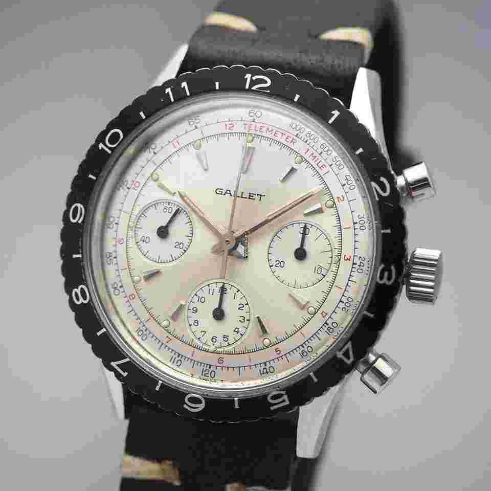 Gallet
                           
                                 MultiChron Chronograph Valjoux 726 top condition