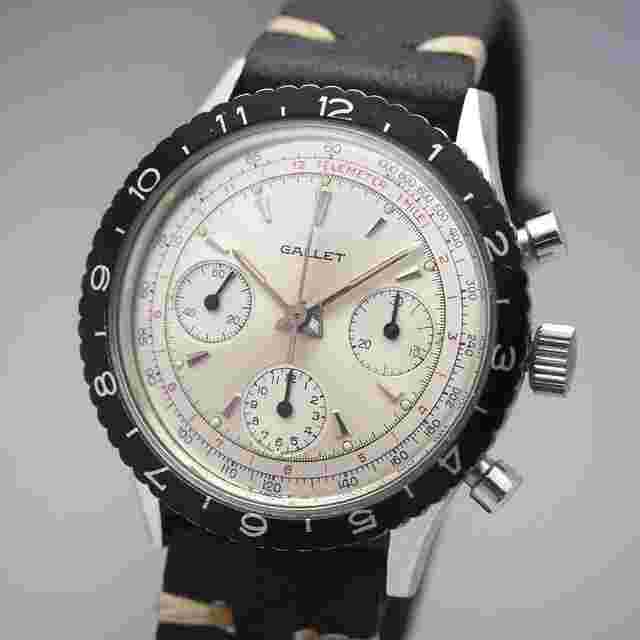 Gallet
                           
                                 MultiChron Chronograph Valjoux 726 top condition