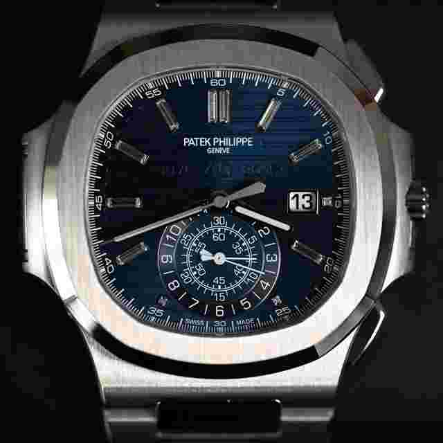 Patek Philippe Nautilus
                           
                                 5976/1G Chronograph 40th Anniversary White Gold Blue Dial Baguette Markers 44mm