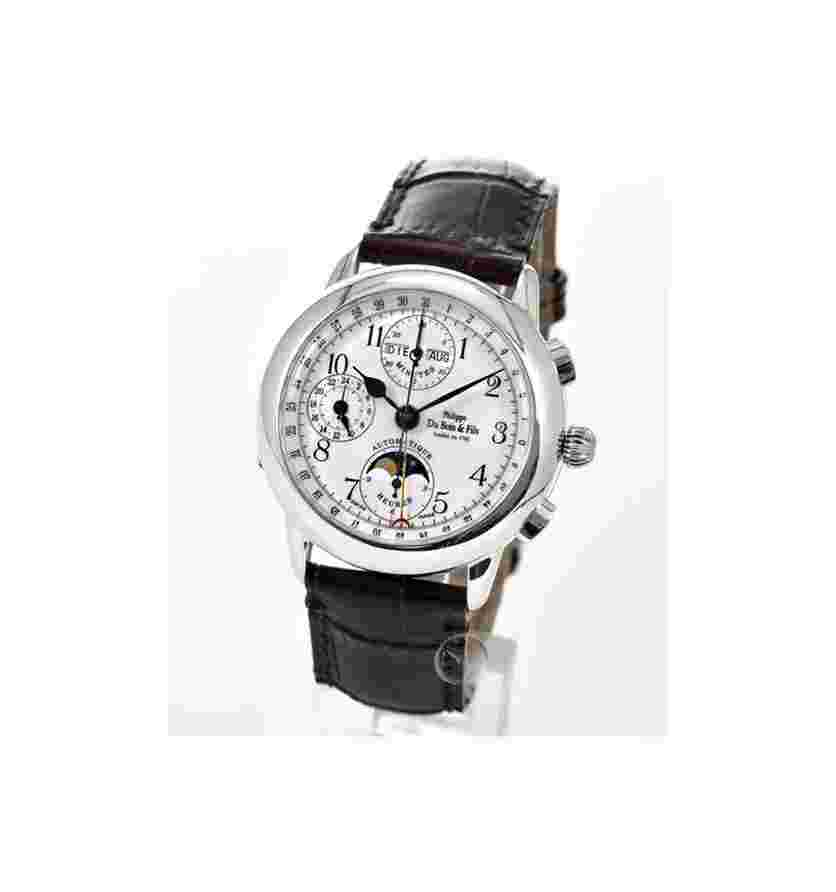Philippe Du Bois & Fils Collection Moonphase Musee Edition 38 mm - Sterling Silver