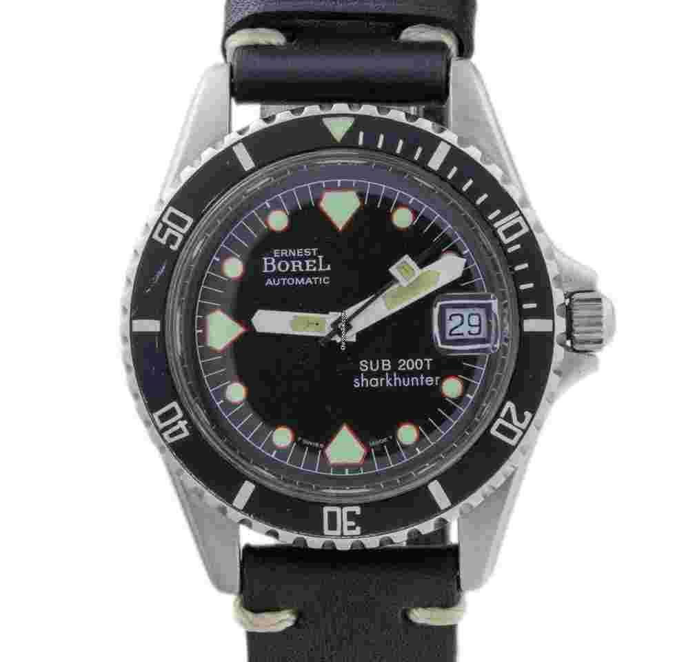 Ernest Borel
                           
                                 Sub 200T Sharkhunter Stainless Steel 36mm Serviced