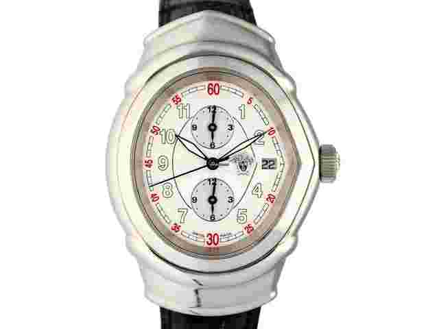 Versace
                           
                                 Gianni 4202/10 Ac/n"28 Steel Leather 38mm