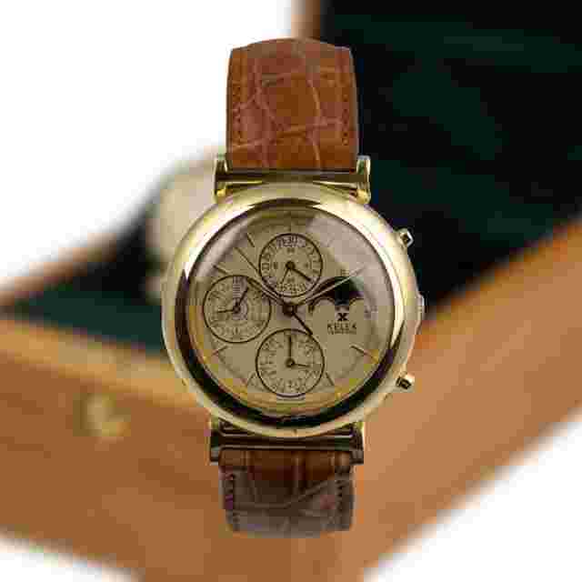 Kelek Perpetual Calendar Chronograph 18K Gold 2100/4
