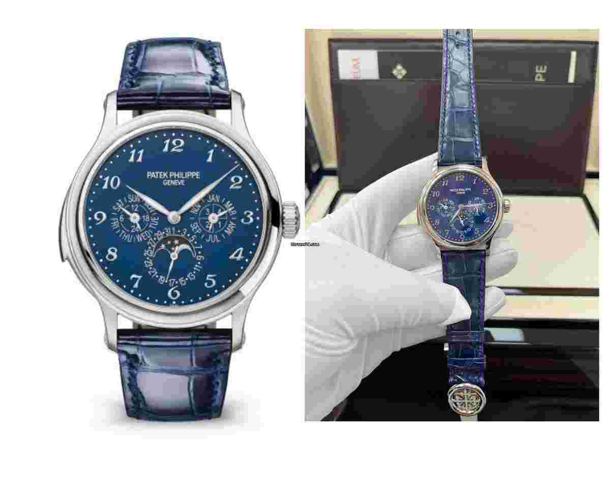 Patek Philippe Minute Repeater Perpetual Calendar
                           
                                 Grande Complication White Gold Blue Dial 5374G-001