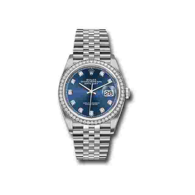 Rolex Datejust 36
                           
                                 126284RBR Blue Diamond Jubilee Bracelet Unworn 2023