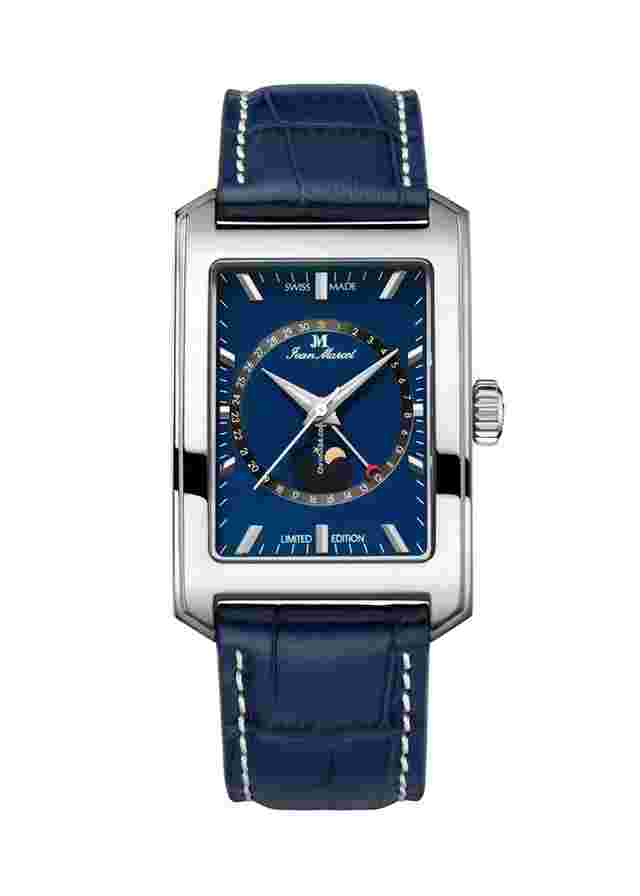 Jean Marcel
                           
                                 QUADRUM III Moonphase Blue Limited Edition - ETA 2685 - Leather Strap