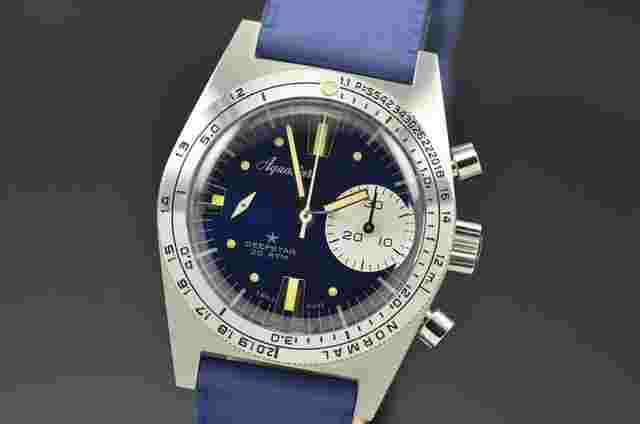 Aquastar
                           
                                 2022 Deepstar Re-Edition Chronograph Steel 39MM Blue Ray Dial 3217351T1