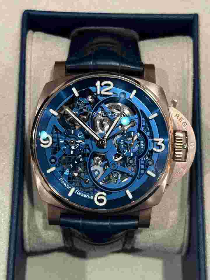 Panerai Luminor Submersible
                           
                                 Tourbillon GMT Skeleton 47mm Goldtech New 2024 Pam1060