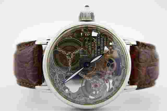 Krieger
                           
                                 Gigantium Stainless Steel Limited Edition Skeleton 43mm Watch K7007