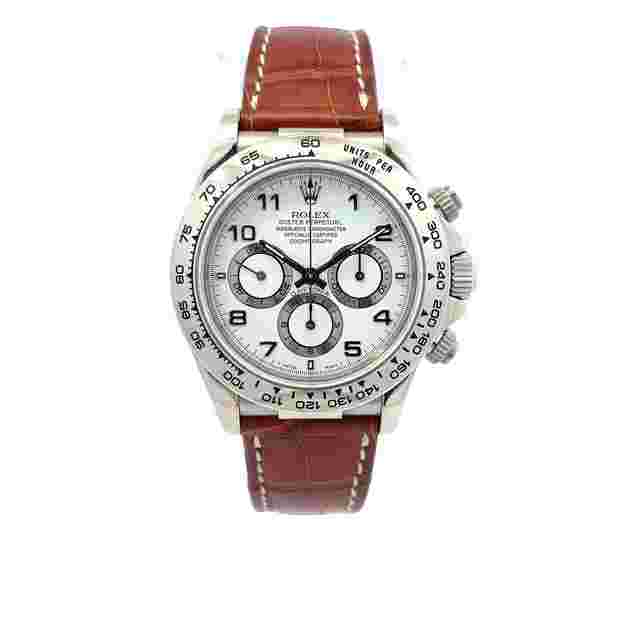 Rolex Daytona
                           
                                 Zenith White Gold White Dial