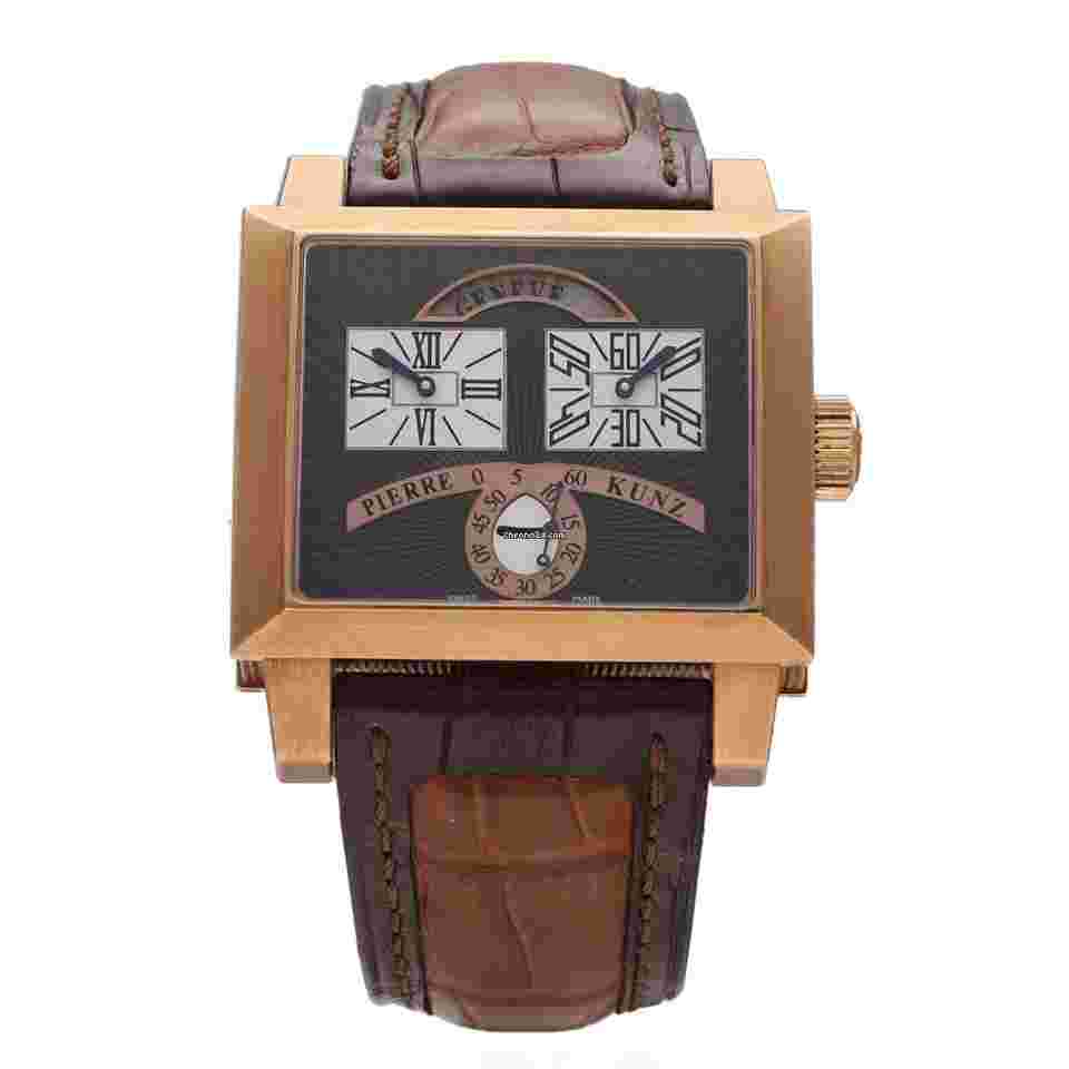 Pierre Kunz
                           
                                 N 018 SVR Virevoltante Retrograde 18k Rose Gold Leather Men's Watch