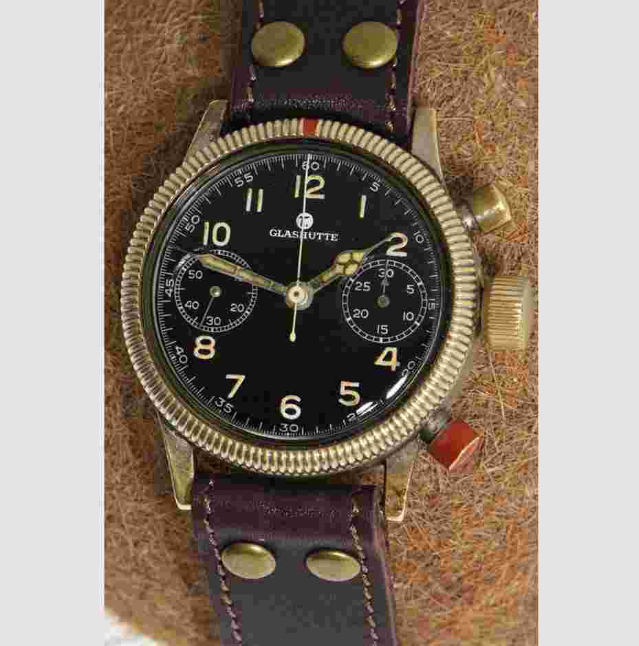 Tutima
Glashuette aviator's chronograph of the German air force World War II