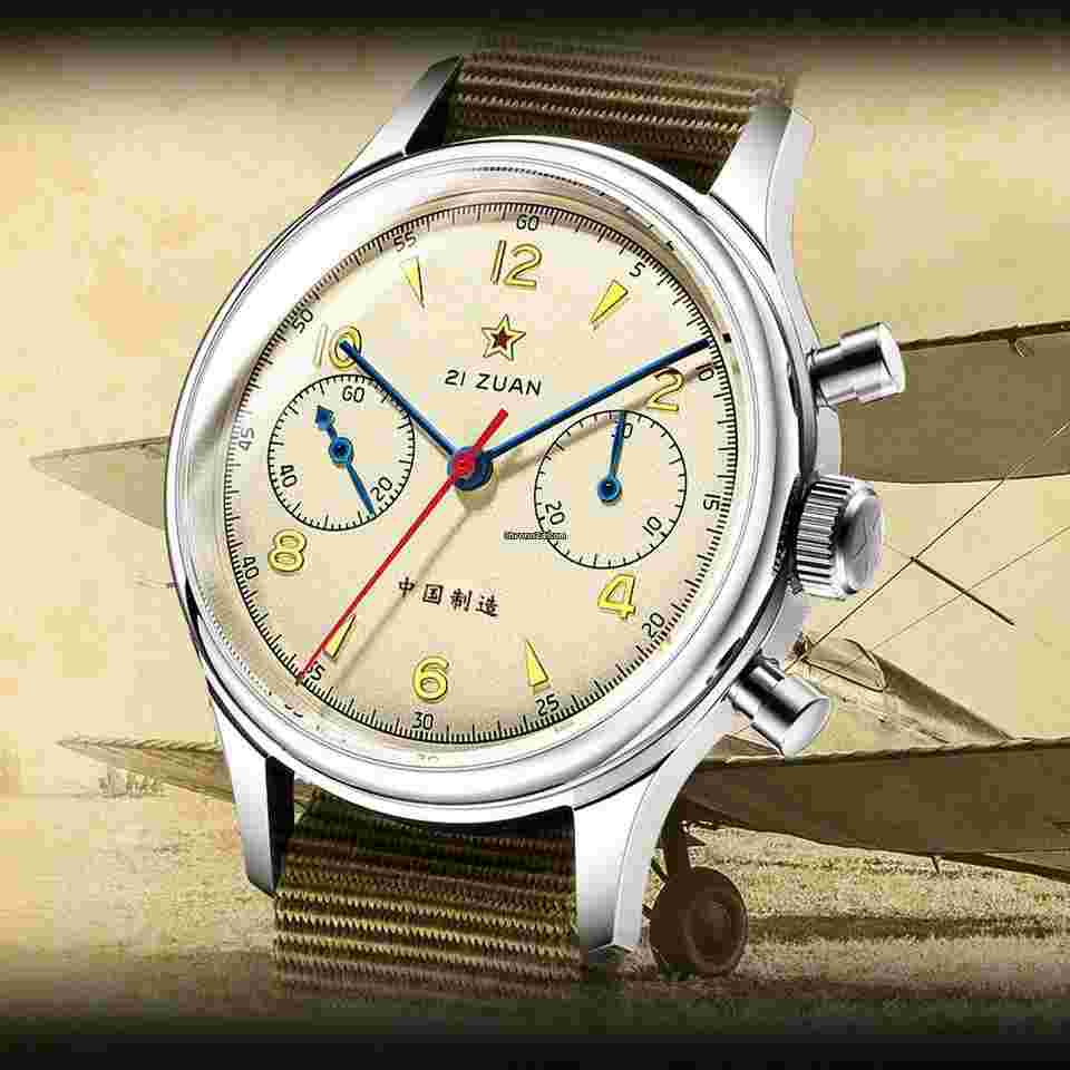 Sea-Gull
1963 Chronograph 38mm Sapphire Mechanical Watch 21 Zuan ST1901 Movement No Gooseneck