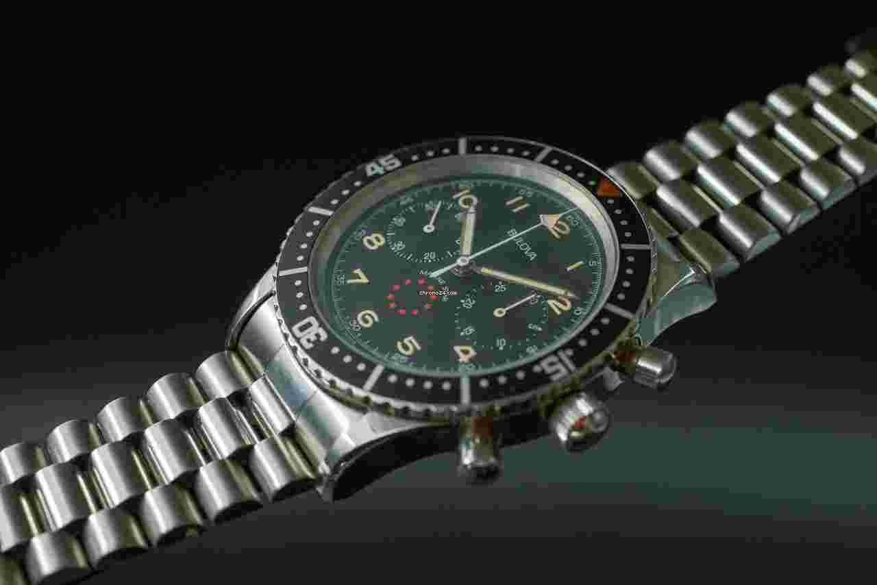 Bulova Marine Star
                           
                                 1970s Marine Star Chronograph val.7731 (Cairelli case)