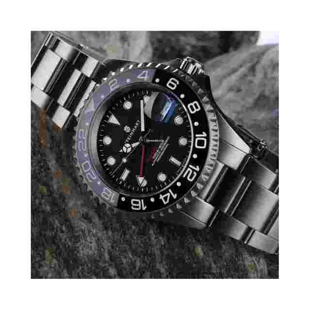 Steinhart Ocean 1
                           
                                 GMT Ocean 1 Black 42mm Ceramic Men's Diver Watch WR300 103-0833
