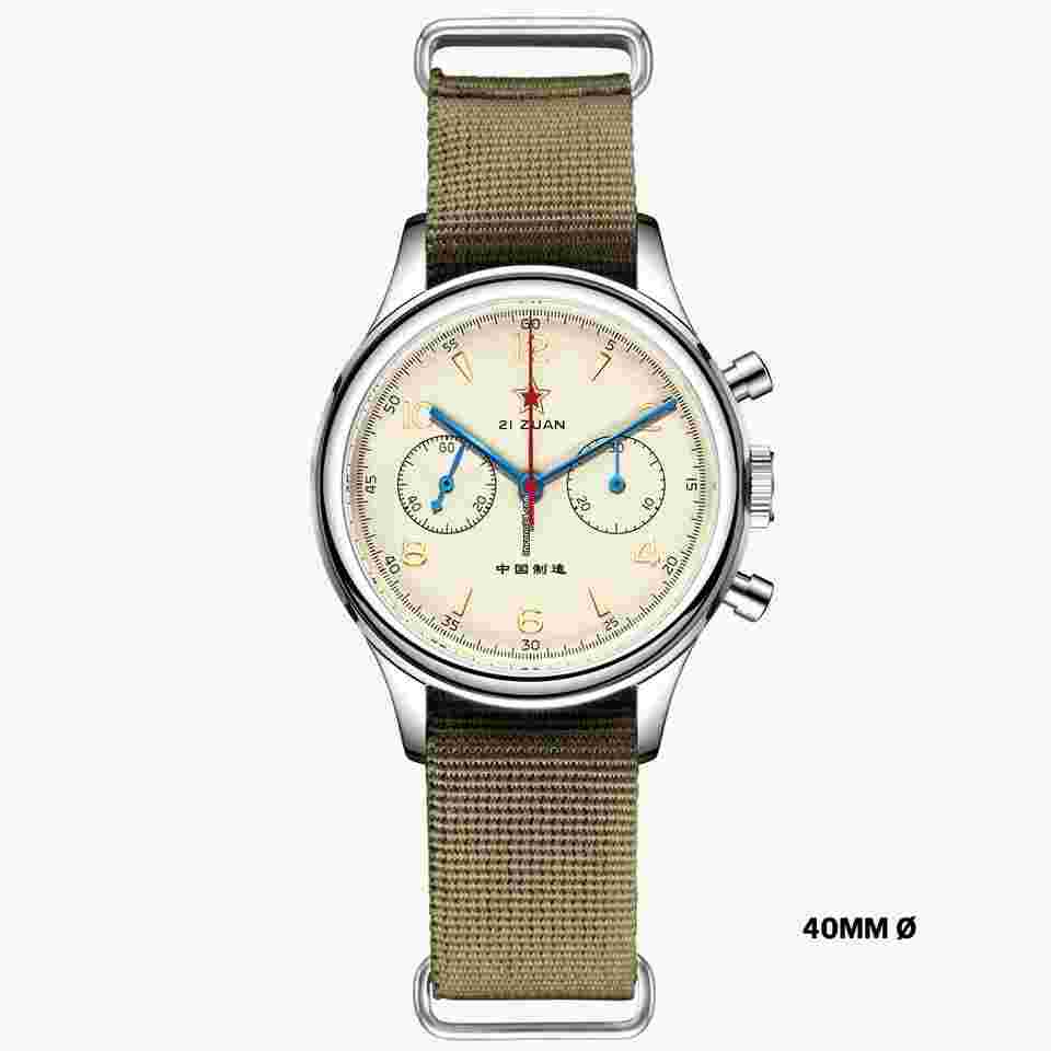 Sea-Gull
                           
                                 1963 | Sapphire | 40mm Diameter | Seagull ST1901 Chronograph | Red Star Reissue