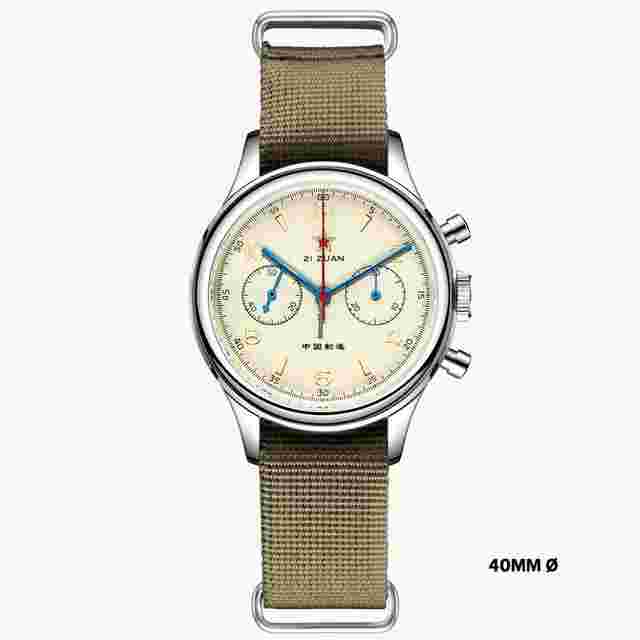 Sea-Gull
                           
                                 1963 | Sapphire | 40mm Diameter | Seagull ST1901 Chronograph | Red Star Reissue