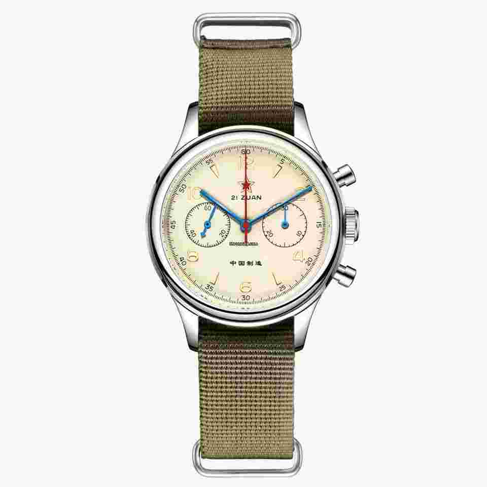 Sea-Gull
                           
                                 1963 | Lume Edition | 40mm Swan Neck | st1901 | Sapphire - Red Star Reissue