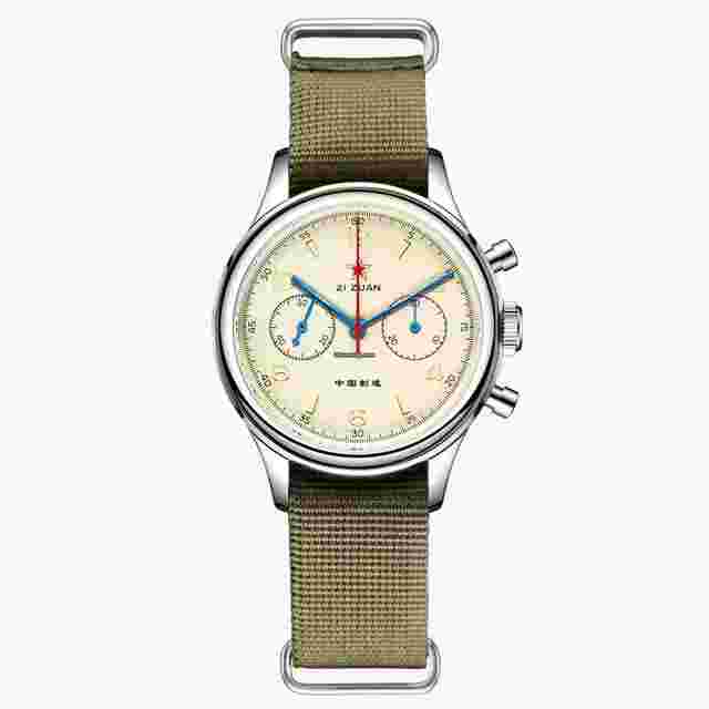 Sea-Gull
                           
                                 1963 | Lume Edition | 40mm Swan Neck | st1901 | Sapphire - Red Star Reissue