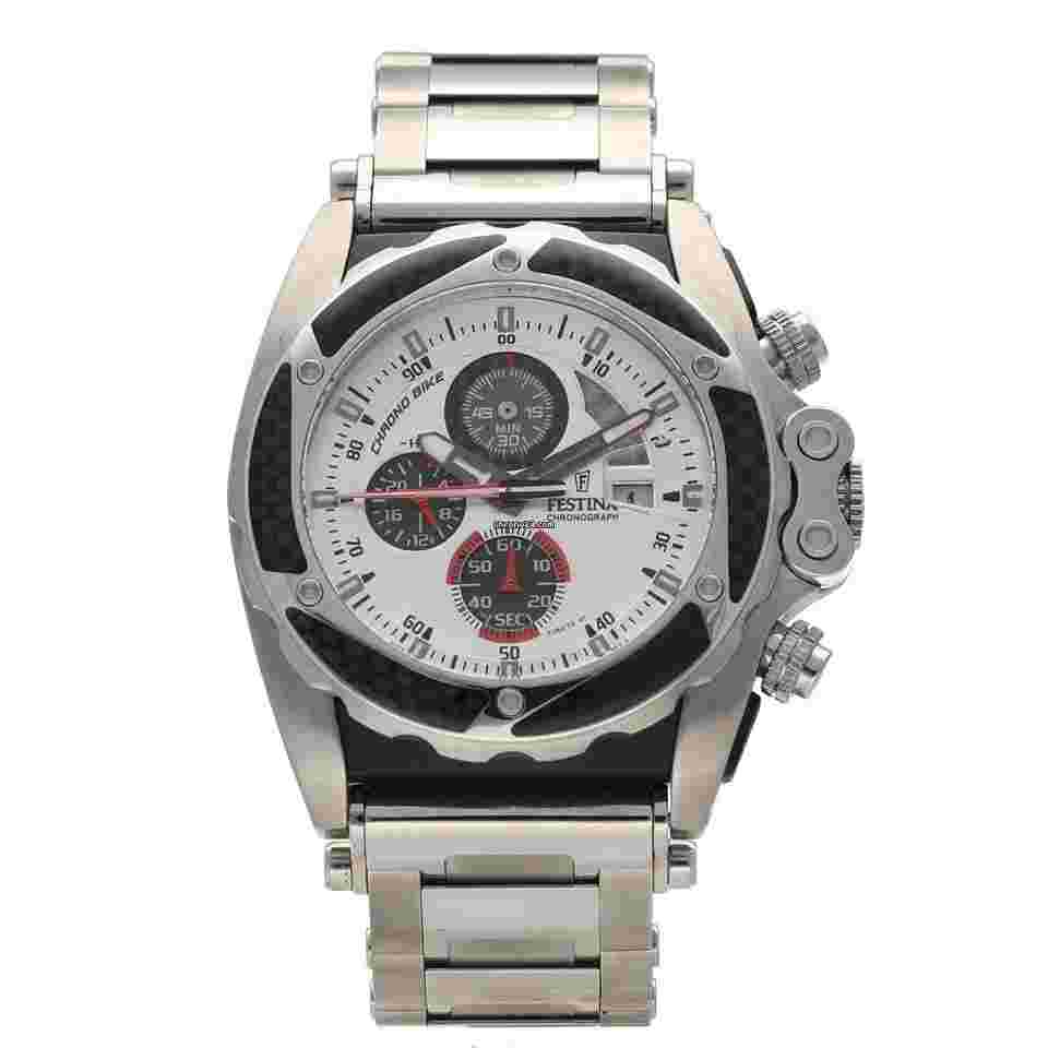Festina
F16273 Chronograph Carbon Bezel Steel 46mm Black Dial Quartz Wrist Watch