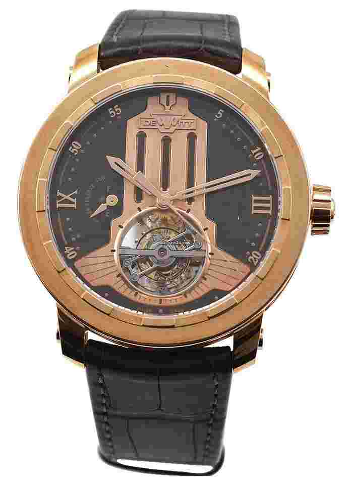 Dewitt Twenty-8-Eight
Tourbillon Horizon in Rose Gold On Brown Crocodile Leather Strap with Chocolate Brown Dial