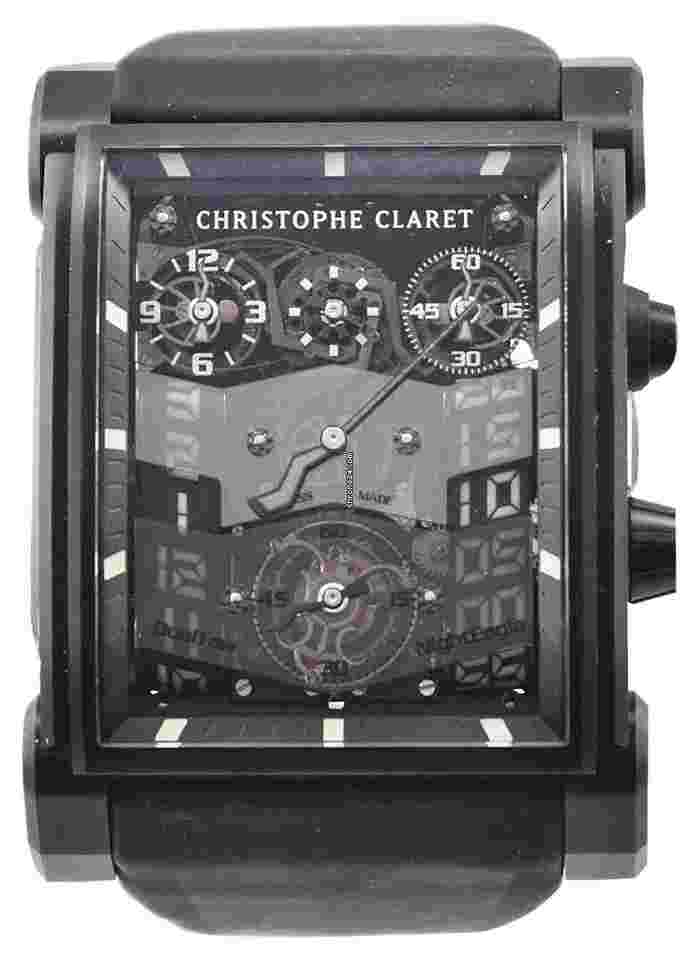 Christophe Claret
DualTow Night Eagle in Titanium with Black PVD - Piece Unique on Black Rubber Strap with Skeleton Dial - Limited to 68pcs