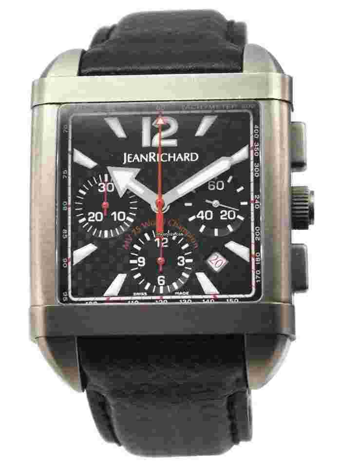 JeanRichard Paramount
                           
                                 MV 75 World Champion for Augusta in Titanium with Black Carbon on Black Leather Strap with Black Dial