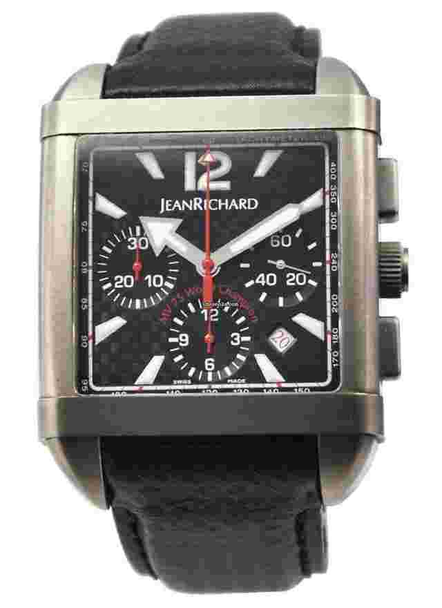 JeanRichard Paramount
                           
                                 MV 75 World Champion for Augusta in Titanium with Black Carbon on Black Leather Strap with Black Dial
