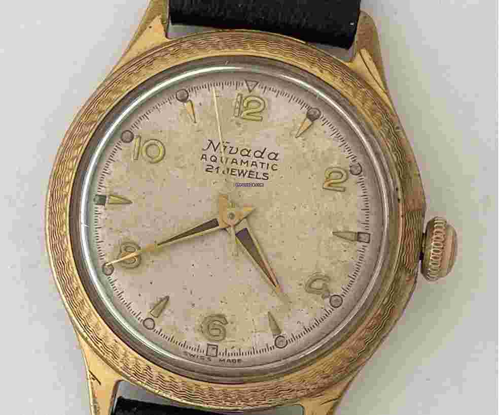 Nivada
Aquatic Automatic Gold Capped Screw Down S/S Case Back Vintage Swiss Made