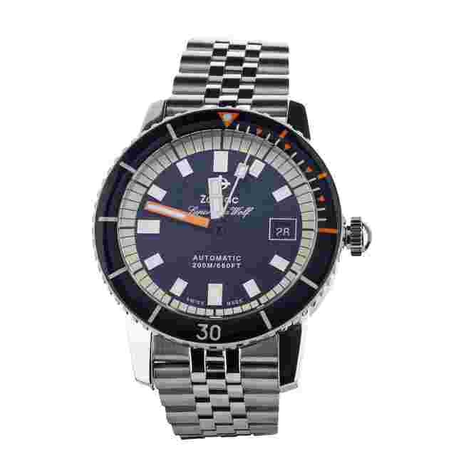 Zodiac Sea Wolf
                           
                                 SUPER SEA WOLF STAINLESS STEEL BLUE DIAL ON BRACELET 40MM ZO9266