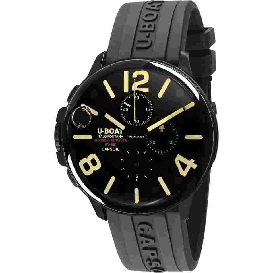 U-Boat
Capsoil Chrono DLC ZB schwarz Gummiarmband schwarz 8109 Full Set sofort verfügbar