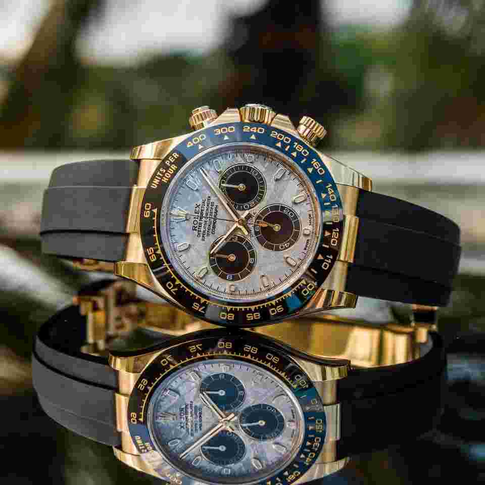 Rolex Daytona
Yellow Gold - Meteorite Dial - Oysterflex (DISCONTINUED)