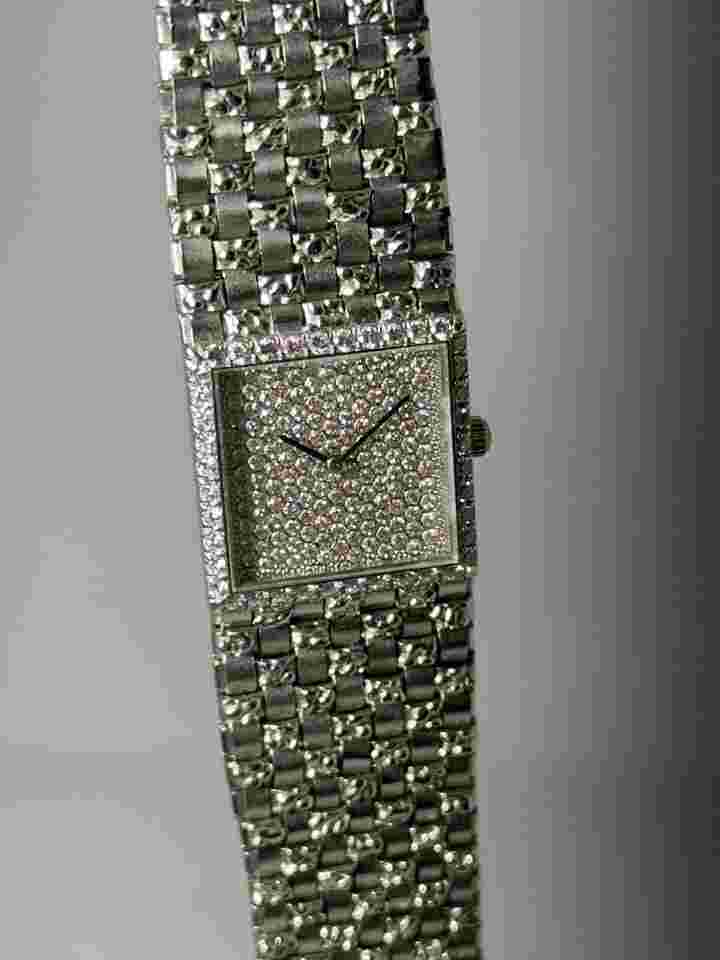 Fred Gerald Genta White gold Pavè