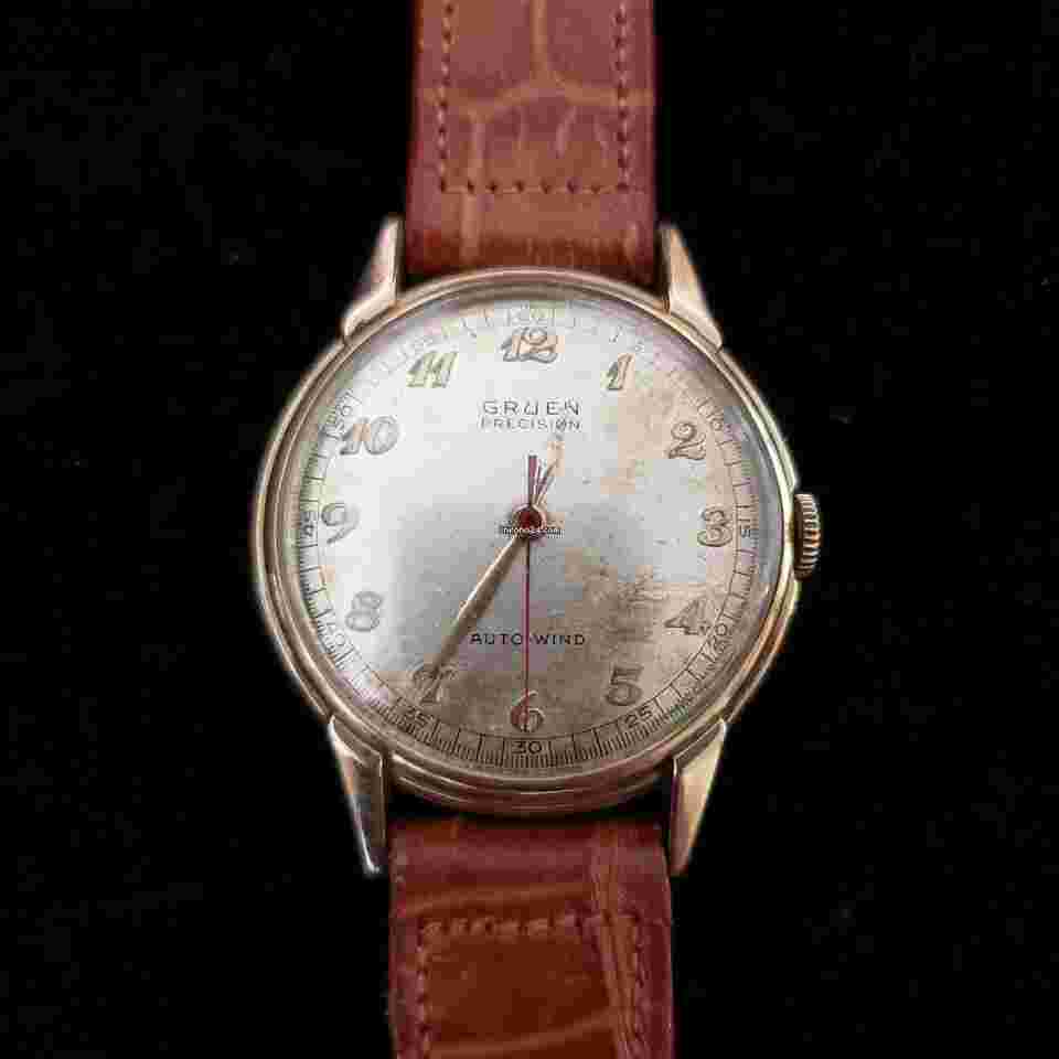 Gruen Precision
                           
                                 Doctors Military Officers Automatic Cal470 Breguet Numbers 10KGolfField Vintage