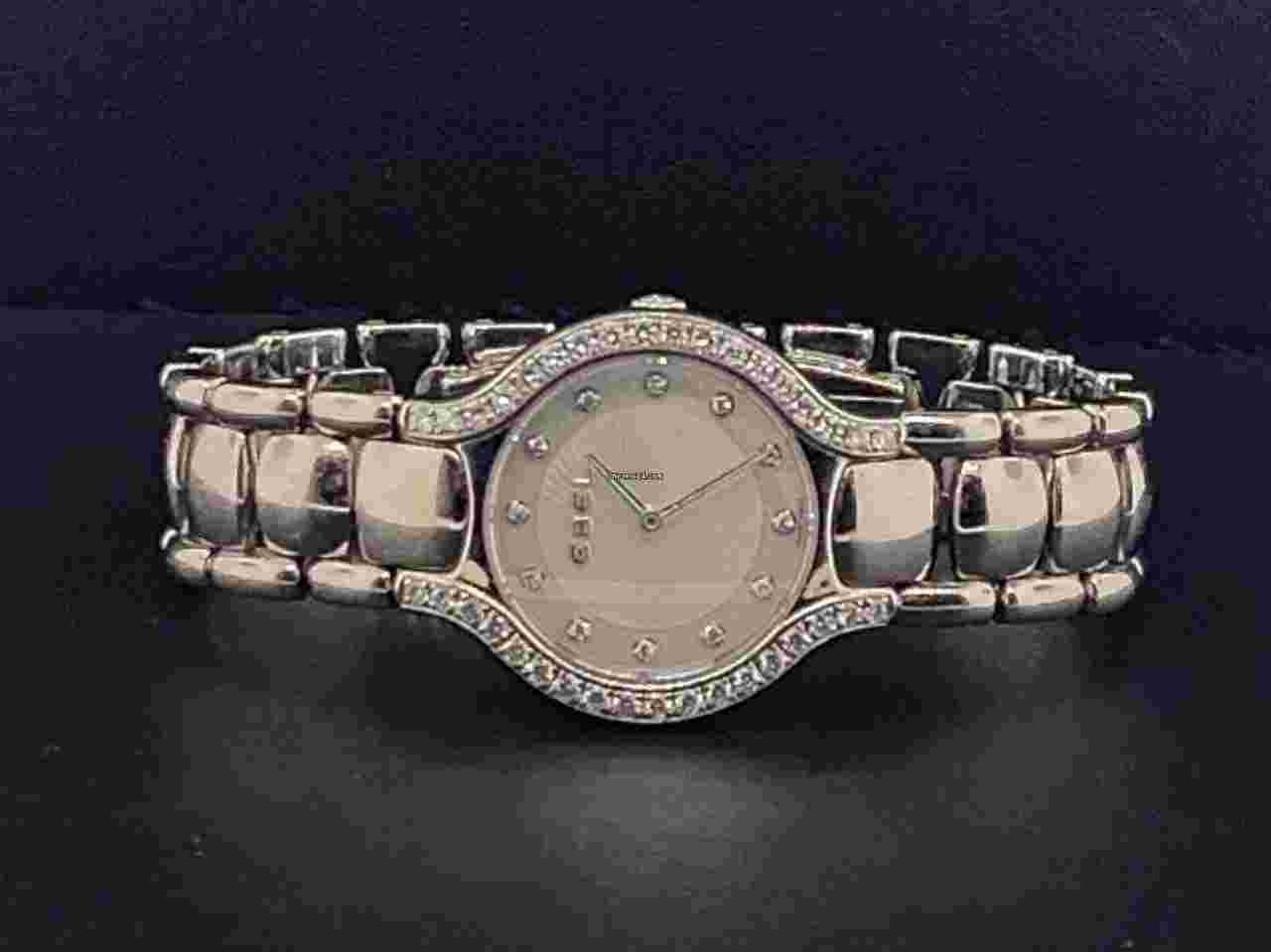 Ebel Beluga
Ladies 27mm Stainless Steel White MOP Diamond Dial Factory Bezel