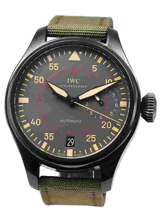 IWC Big Pilot Top Gun Miramar
                           
                                 in Ceramic on Green Fabric Strap with Anthracite Dial