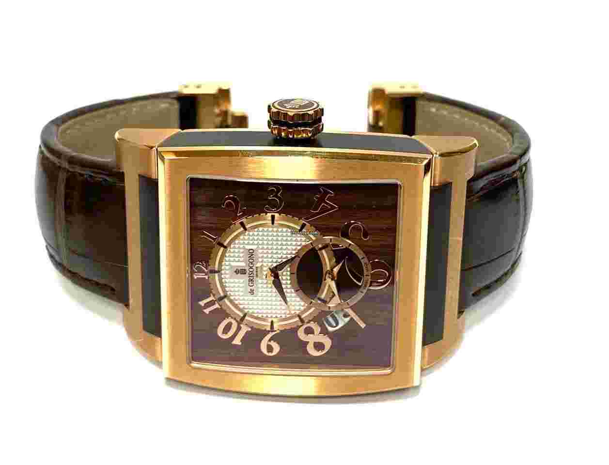 De Grisogono
UNO DF XL N01 Rose Gold Dual Time Wood Dial