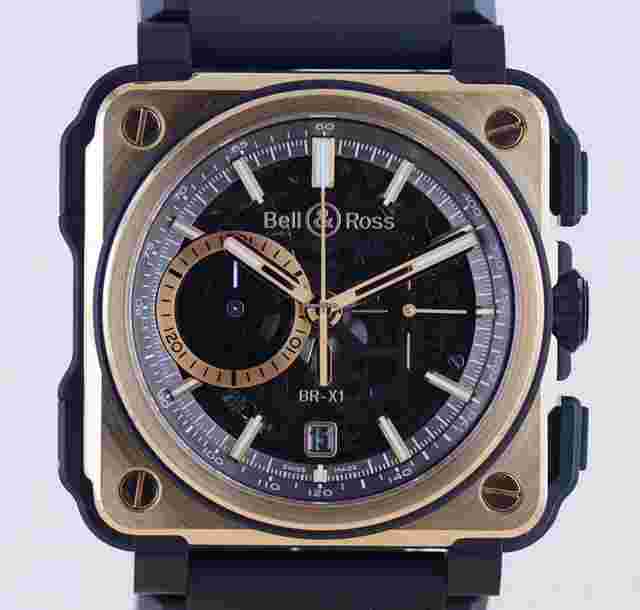 Bell & Ross BR-X1
                           
                                 BRX1-CE-PG Limited Roségold Keramik Skeleton Chronograph 45mm B+P