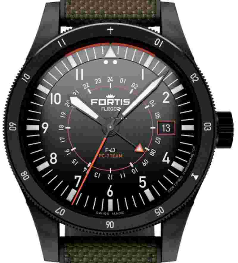Fortis F-43
                           
                                 Flieger F-43 Triple GMT PC-7 Limited Edition F4260004