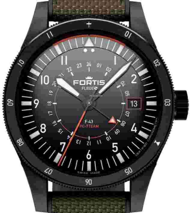Fortis F-43
                           
                                 Flieger F-43 Triple GMT PC-7 Limited Edition F4260004