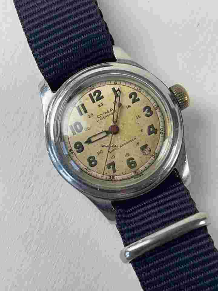Cyma
Military Officers Pilot Aviation Stainless Steal WW2 1943 Screw Down Case Back Swiss Made