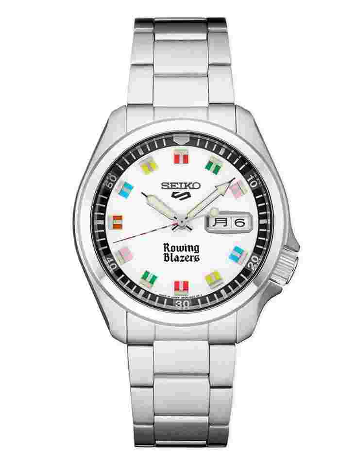 Seiko 5 Sports
                           
                                 SRPJ71 Rowing Blazers White Dial Steel 40 mm Limited Men's Watch