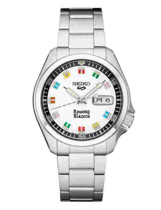 Seiko 5 Sports
                           
                                 SRPJ71 Rowing Blazers White Dial Steel 40 mm Limited Men's Watch