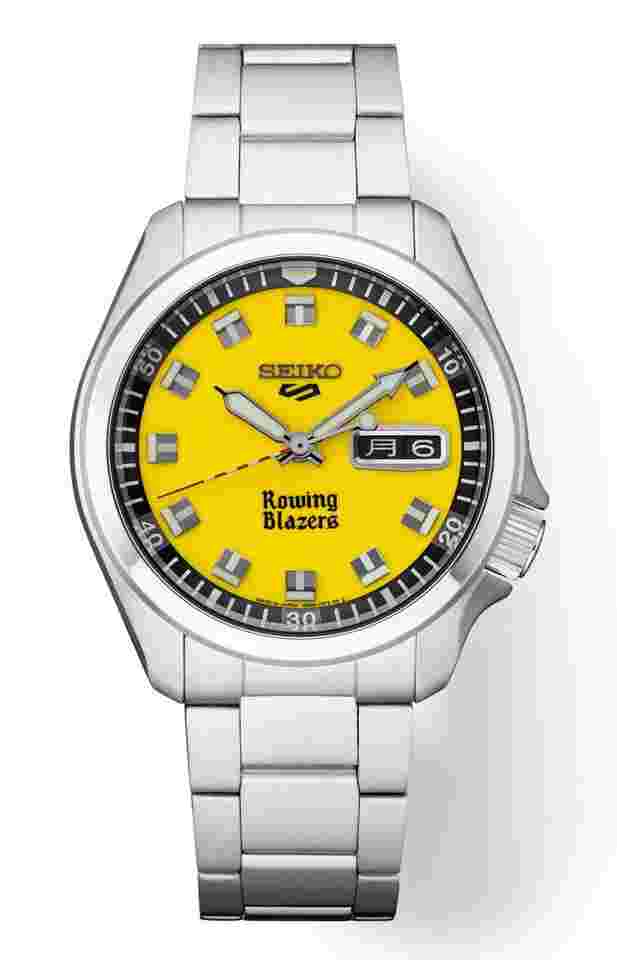 Seiko 5 Sports
                           
                                 SRPJ69 Rowing Blazers Yellow Dial Steel 40 mm Limited Men's Watch